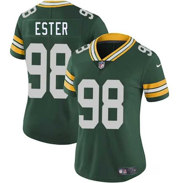 Womens Green Bay Packers #98 James Ester Green 2025 Vapor Untouchable Limited Stitched Jersey Dzhi
